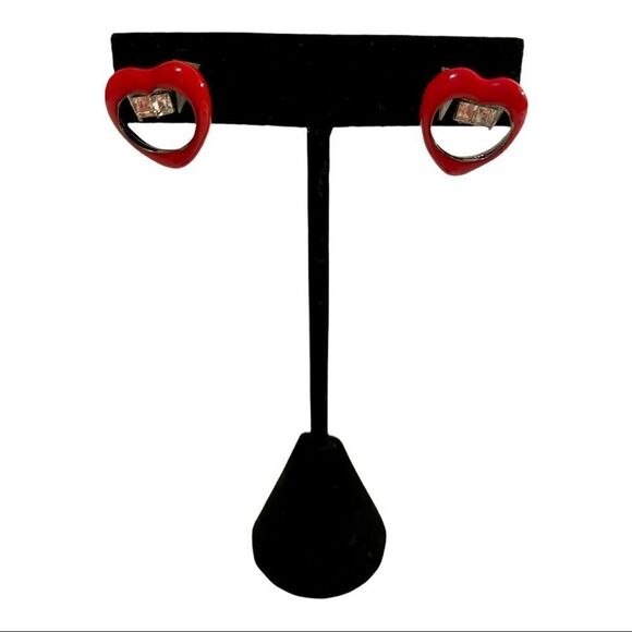 Betsey Johnson Holiday themed post earrings. - Picture 2 of 5